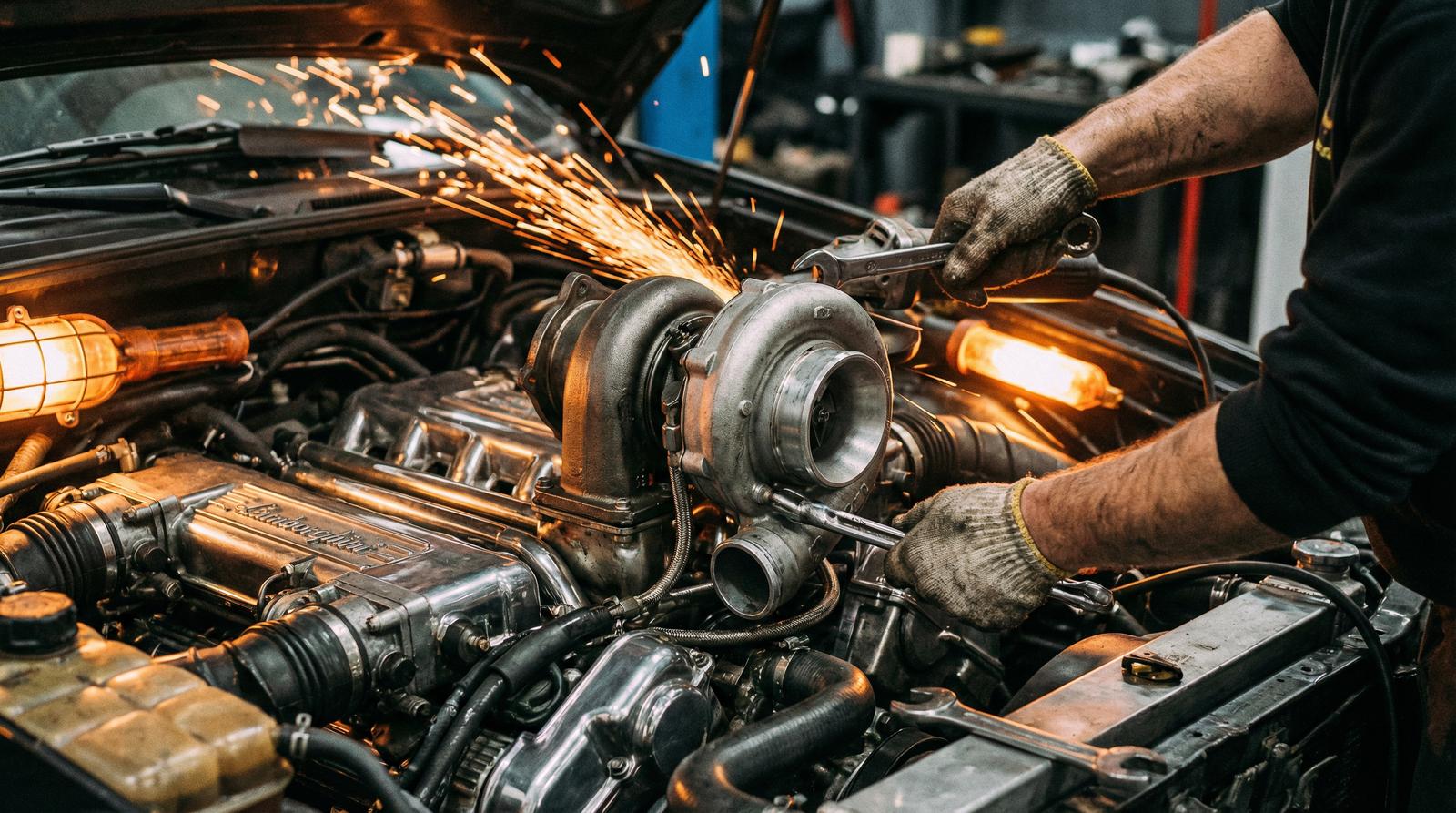 网红主播修车视频-涡轮增压改装教程