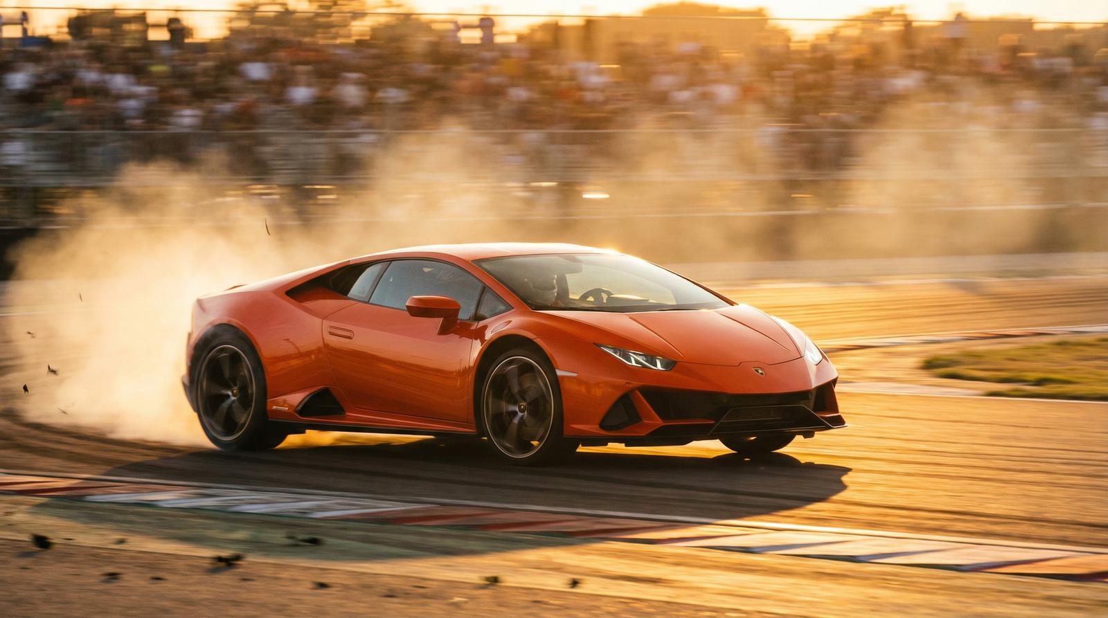 网红主播跑车视频-兰博基尼赛道漂移