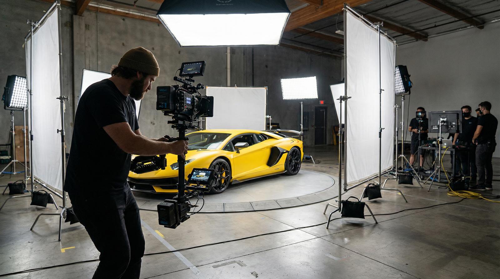 网红主播视频制作-汽车视频拍摄幕后