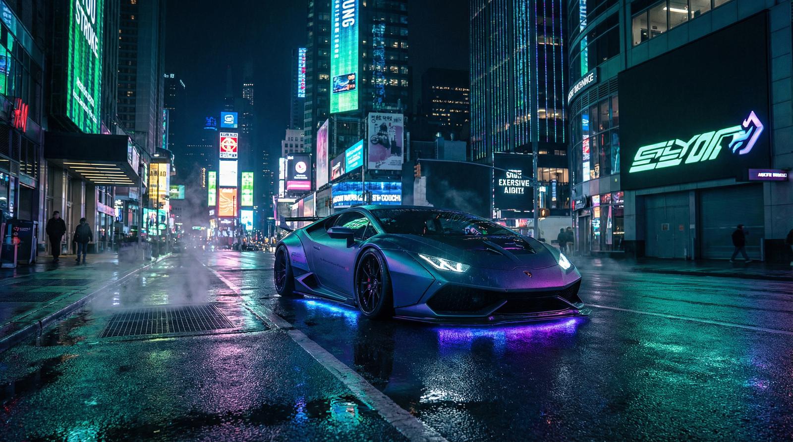 网红主播改装视频-氛围灯夜景改装